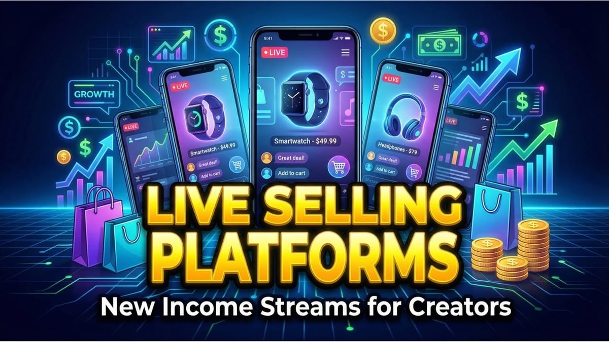 How Live Selling Platforms Are Creating New Income Streams for Creators
